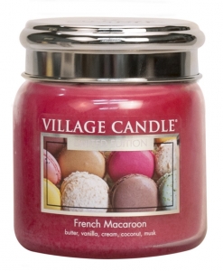 Village Candle Vonná svíčka ve skle, Francouzské Makronky !skleněné víčko!16oz