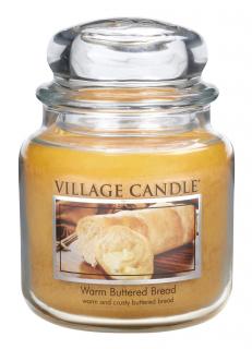 Village candle Vonná svíčka ve skle Warm Buttered Bread střední 16oz