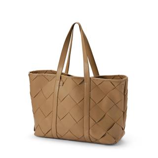 Přebalovací taška Elodie Details - Braided Leather Caramel Brown