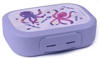 DBP dětský svačinový box Chobotnice fialová