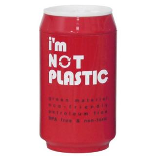 I'M NOT PLASTIC - ekologický termohrnek 280 ml červený