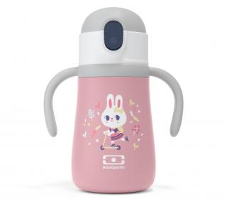 Monbento dětská termoláhev Stram pink Bunny 360 ml