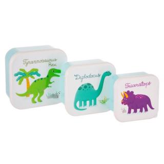 Sass & Belle boxy na svačinu set 3 ks Dinosaurus