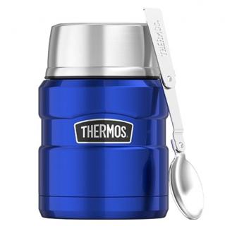 Thermos - termoska na jídlo se lžící 470 ml modrá
