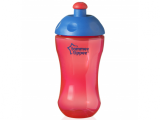 Tommee Tippee sportovní láhev 300ml 12m+ Basic červená