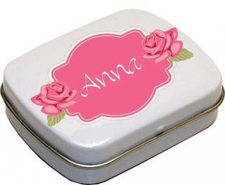 Mini plechová krabička - Anna
