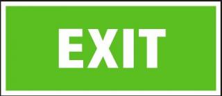 Exit (FL plast 200x87 mm)