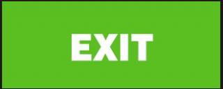 Exit (samolepka 210x87 mm)