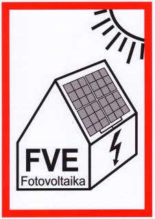 Fotovoltaika FVE (samolepka A6)