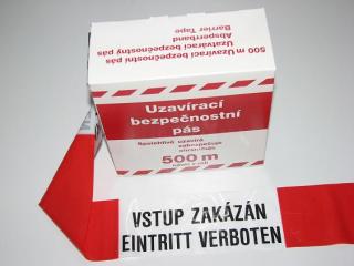 Páska Super 500m s textem Vstup zakázán - Eintritt verbotten