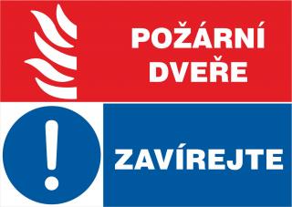 Požární dveře - Zavírejte