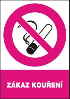 Zákaz kouření (plastová tabulka A4)