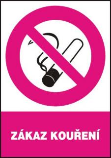 Zákaz kouření (samolepka A4)