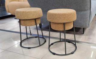 Barová stolička Bouchon, antracit, 46 cm