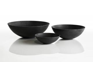 Set betonových misek BOWLS Barevná varianta: černá