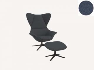 Stilo křeslo - potah látky PG1 Podnož: černá matná, látky pro Flexlux kat.1: látka Firenze 0154 Crown Blue
