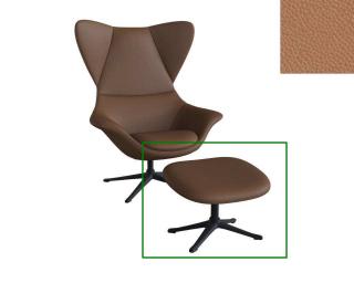 Stilo podnožka - potah kůže Podnož: černá matná, kůže pro Flexlux: kůže Dakota 0742 Modern Cognac Brown