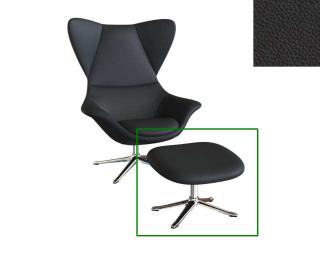 Stilo podnožka - potah kůže Podnož: hliník leštěný, kůže pro Flexlux: kůže Dakota 0740 Deep Black