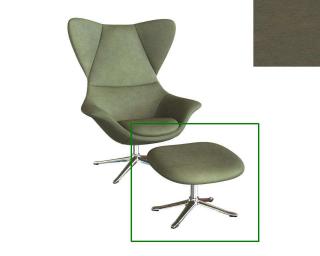 Stilo podnožka - potah kůže Podnož: hliník leštěný, kůže pro Flexlux: kůže Nature 0722 Olive Green