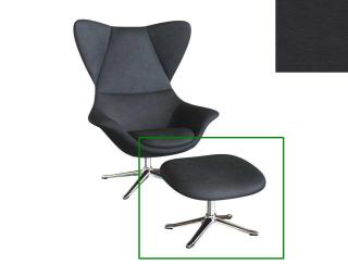 Stilo podnožka - potah kůže Podnož: hliník leštěný, kůže pro Flexlux: kůže Nature 0723 Jade Black