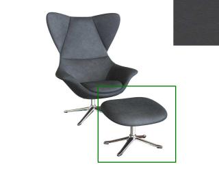 Stilo podnožka - potah kůže Podnož: hliník leštěný, kůže pro Flexlux: kůže Nature 0725 Warm Stone Grey