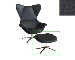 Stilo podnožka - potah kůže Podnož: hliník leštěný, kůže pro Flexlux: kůže Omaha 0730 Ink Jet Black
