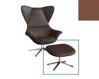 Stilo podnožka - potah kůže Podnož: hliník leštěný, kůže pro Flexlux: kůže Omaha 0733 Oakbark Brown