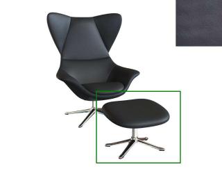 Stilo podnožka - potah kůže Podnož: hliník leštěný, kůže pro Flexlux: kůže Savoy 0960 Platin Black