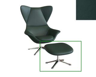 Stilo podnožka - potah kůže Podnož: hliník leštěný, kůže pro Flexlux: kůže Savoy 0972 Deep Forest Green