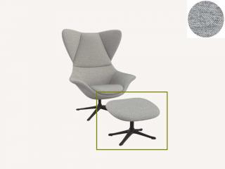 Stilo podnožka - potah látky PG1 Podnož: černá matná, látky pro Flexlux kat.1: látka Copparo 1461 Sophisto Grey