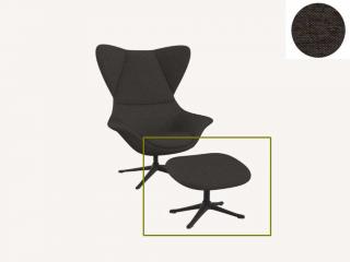 Stilo podnožka - potah látky PG1 Podnož: černá matná, látky pro Flexlux kat.1: látka Copparo 1462 Intense Brown