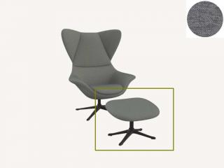 Stilo podnožka - potah látky PG1 Podnož: černá matná, látky pro Flexlux kat.1: látka Copparo 1464 Slate Grey