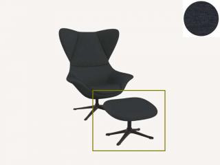Stilo podnožka - potah látky PG1 Podnož: černá matná, látky pro Flexlux kat.1: látka Copparo 1466 Deep Grey
