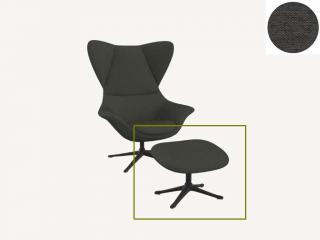 Stilo podnožka - potah látky PG1 Podnož: černá matná, látky pro Flexlux kat.1: látka Copparo 1467 Deep Forest Green