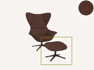 Stilo podnožka - potah látky PG1 Podnož: černá matná, látky pro Flexlux kat.1: látka Copparo 1470 Rusty Orange