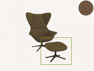 Stilo podnožka - potah látky PG1 Podnož: černá matná, látky pro Flexlux kat.1: látka Copparo 1471 Mustard Yellow