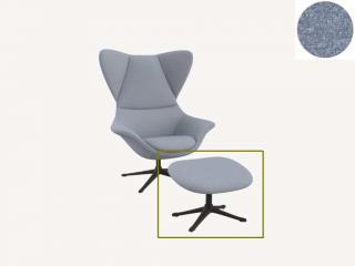 Stilo podnožka - potah látky PG1 Podnož: černá matná, látky pro Flexlux kat.1: látka Firenze 0152 Cashmere Blue