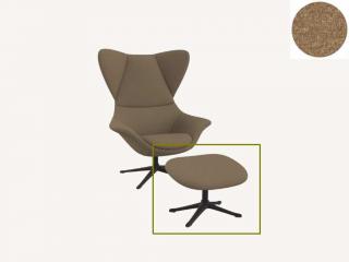 Stilo podnožka - potah látky PG1 Podnož: černá matná, látky pro Flexlux kat.1: látka Firenze 0153 Honey Yellow