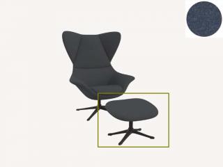 Stilo podnožka - potah látky PG1 Podnož: černá matná, látky pro Flexlux kat.1: látka Firenze 0154 Crown Blue