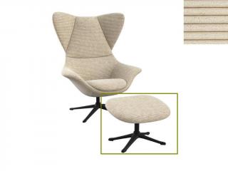 Stilo podnožka - potah látky PG1 Podnož: černá matná, látky pro Flexlux kat.1: látka Scala 1080 Ivory