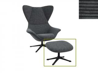 Stilo podnožka - potah látky PG1 Podnož: černá matná, látky pro Flexlux kat.1: látka Scala 1082 Charcoal