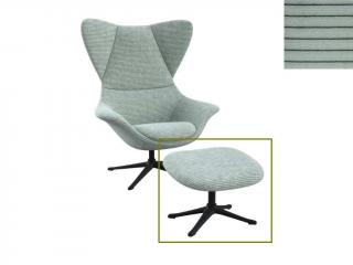 Stilo podnožka - potah látky PG1 Podnož: černá matná, látky pro Flexlux kat.1: látka Scala 1084 Mint