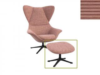 Stilo podnožka - potah látky PG1 Podnož: černá matná, látky pro Flexlux kat.1: látka Scala 1085 Magnolia