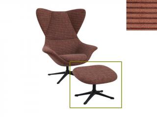 Stilo podnožka - potah látky PG1 Podnož: černá matná, látky pro Flexlux kat.1: látka Scala 1086 Cinnamon
