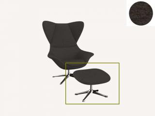 Stilo podnožka - potah látky PG1 Podnož: hliník leštěný, látky pro Flexlux kat.1: látka Copparo 1462 Intense Brown