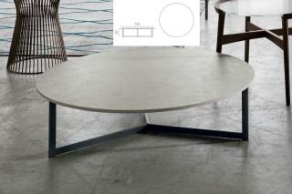 Stolek Joy Tomasella Rozměr: Ø100 x v.26 cm, Top: MDF deska lakovaná tl.12mm, Barvy Laccato Opaco Tomasella: 171 Tobasco mat