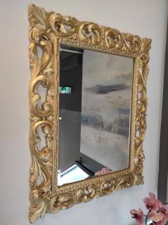 Zrcadlo Beatrice se zlatým rámem