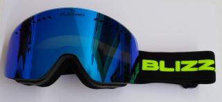 Blizzard 983 MDAVZO black matt-smoke revo ice blue, lyžařské brýle 19/20