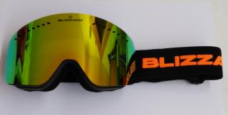 Blizzard 983 MDAVZO black matt-smoke revo orange, lyžařské brýle 19/20