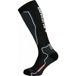 Blizzard COMPRESS 85 SKI SOCKS black/grey, compresní lyžařské ponožky 18/19 Velikost-eur: 35-38